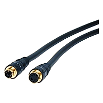 Comprehensive Pro AV IT Series 4 pin plug to jack S Video Cable 25ft S Video for Video Device 1 x Mini DIN Male S Video 1 x Mini DIN Female S Video Shielding S4P S4J 25HR