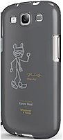 Symtek Whatever It Takes WUS GS3 GKW01 Premium Gel Shell for Samsung Galaxy S III Kanye West Grey