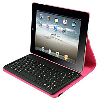 2Cool 2C RTCK03 PNK Detachable Bluetooth Keyboard Case for iPad 2 iPad 3 iPad 4 Pink