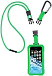 Icat Dri Cat Underwater Case for iPhone Lime Water Proof Silicone Lanyard Strap 11060P C107