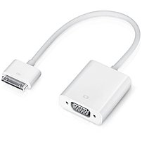 Apple MC552ZM B iPad Dock Connector to VGA Adapter 1 x 15 pin HD 15 Female VGA 1 x 30 pin Male Proprietary Connector White