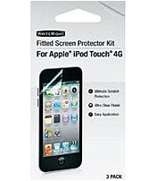 WriteRight 9247601 Fitted Screen Protector for Apple iPod Touch 4th Generation Media Player 3 Pack