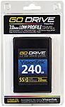 Visiontek GoDrive 240 GB 2.5 quot; Internal Solid State Drive SATA 550 MBps Maximum Read Transfer Rate 520 MBps Maximum Write Transfer Rate 900624
