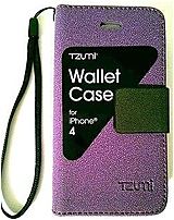 Tzumi 3325 U WM Wallet Case for Apple iPhone 4 Smartphone Purple