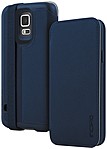 Incipio Watson Case for Samsung Galaxy S5 Navy SA 532 NVY Folio Style Card Slots Vegan Leather