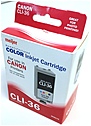Meijer 713733293136 Remanufactured Color Inkjet Cartridge for in use in Canon Printers CLI 36 1511B002