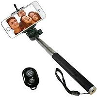 iCover IC SELFIE BK Selfie Stick with Bluetooth Remote for Smartphones Black