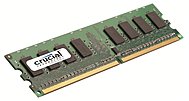 Crucial 2GB DDR2 SDRAM Memory Module 2GB 667MHz DDR2 667 PC2 5300 Non ECC DDR2 SDRAM 240 pin CT25664AA667