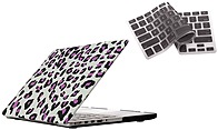 Bunta ACCMPRE02P04 Shield Hard Case Shell for Macbook 15 inch Leopard Purple with Silicone Keyboard Cover