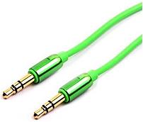 Onn ONA14TA017 3 Feet Premium Auxiliary Cable Apple Green