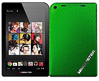 Monster M7 M71GR HD Tablet PC 1.5 GHz Dual Core Processor 1 GB RAM 16 GB Storage 7 inch Touchscreen Display Android 4.1 Jelly Candy Lime Green
