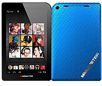 Monster M7 M71BL HD Tablet PC 1.5 GHz Dual Core Processor 1 GB RAM 16 GB Storage 7 inch Touchscreen Display Android 4.1 Jelly Candy Blueberry