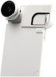 Olloclip Fisheye/wideangle/macro/ Lens & Quick-flip Case - 4-in-1 Combo - For Apple Iphone 5/5s - Silver Lens - White Case -  10x/15x Magnification - Ocea-iph5-fw2m-sw