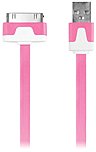 iEssentials IPL FDC PK 30 Pin 3.3FT Compatible with all 30 Pin Apple Devices Charge Sync Cable Pink