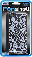 Fon Shell 811435018184 Hardshell Case for iPhone 5 5S 2 Pack Black White