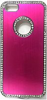 Couture 890968404459 Metallic Bling Case for iPhone 5 5S Pink