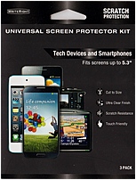 WriteRight CRC92487 Universal Screen Protector Kit 3 Pack