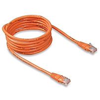Belkin High Performance Cat. 6 UTP Network Patch Cable RJ 45 Male RJ 45 Male 24.02 quot; Orange A3L980 02 ORG S