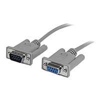 StarTech.com 10 ft DB9 RS232 Serial Null Modem Cable F M DB 9 Female DB 9 Male 10ft SCNM9FM
