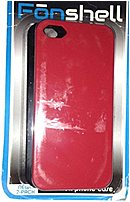 Fonshell FS5003A Hardshell Case for iPhone 5 5S 2 Pack Red Black