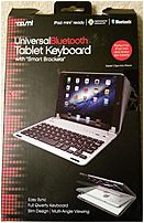 Tzumi 817243035351 3535s Universal Bluetooth Tablet Keyboard - Silver
