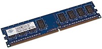 Nanya NT1GT64U88D0BY AD 1 GB Memory Module DDR2 SDRAM PC2 6400 CL6 240 Pin DIMM