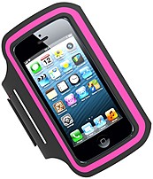 Tzumi 817243024126 2412 P\/FM Active Armband for Apple iPhone 5 - Hot Pink