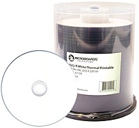 Microboards MIC DVD R EVR100 White Everest Hub Printable DVD R Media Up to 16x 4.7 GB 100 Pack