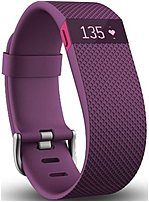 Fitbit Charge Hr Fb405pml Activity Tracker With Heart Rate Monitor - Large - Plum