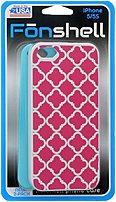 Fonshell 811435018023 Hardshell Case for iPhone 5 5S 2 Pack Pink Graphics Light Blue