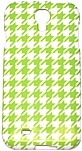 Couture 890968405760 Case for Samsung Galaxy S4 Smartphone Green Houndstooth