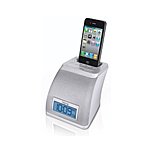 Ihome Ip21w Alarm/speaker Dock System - 4 W Rms - White - Ipod Supported