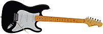 Spectrum Custom Pro Series Ail-90bp St Style Electric Guitar - Black, White
