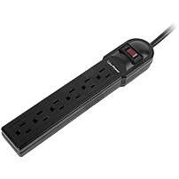 CyberPower CSB604 Essential 6 Outlets Surge Suppressor with 900 Joules and 4FT Cord 6 x NEMA 5 15R 900 J 125 V AC Input