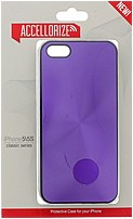 Accellorize Classic Series 890968406187 Metallic Protective Case for iPhone 5 5S Purple