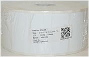 Zebra 2 x 1 inch 8000T Z Destruct Label Outdoor Underwater Extremely cold temperatures 2670 labels per roll Single Roll White 95848 SR