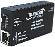 Transition Networks M GE T SFP 01 NA Media Converter RJ 45 SFP mini GBIC External