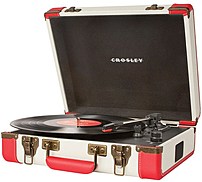 Crosley Cr6019a-re Executive Portable Turntable With Usb And Recording Software - Red