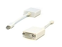 Unirise DisplayPort A V Cable DisplayPort for Audio Video Device 6.50 quot; Mini DisplayPort Male Digital Audio Video DVI Female Video White MDPDVI 06I