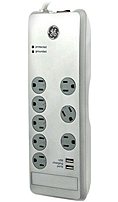 Ge 14049 8-outlet Surge Protector - 2.1 A - White