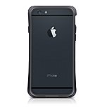 Macally Flexible Protective Frame For iPhone 6 Space Gray Metallic Polycarbonate Thermoplastic Polyurethane TPU IRONP6MB