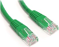 StarTech.com 15 ft Cat5e Green Molded RJ45 UTP Cat 5e Patch Cable 15ft Patch Cord Category 5e 15 ft 1 x RJ 45 Male 1 x RJ 45 Male Green M45PATCH15GN