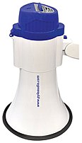 Pylepro Pmp38r 30 Watts Megaphone Bullhorn With Siren And Record Functions - Built-in Rechargeable Lithium-ion Batteries