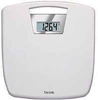 Taylor 7048 4012 Digi Body Weight Scale With Antimicrobial Platform White