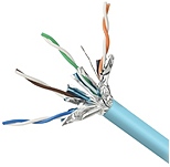 Belkin F2CP005 1000 AQ Cat6A STR Bulk Cable Bare Wire 1000ft Aqua