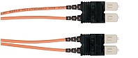 Black Box CBFO389901 5 Meters MMF 62.5 25 Multimode Fiber Patch Cable Orange OFNR UL 6 pack