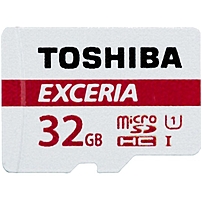 Toshiba THN M301R0320U2 Exceria M301 32GB Micro SD Class 10 UHS I 48MB s Memory Card