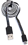 ByTech SYNC MCCDOTS Micro USB Cable Black Polka Dots
