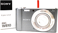 Sony Cybershot DSC W810 S 20.1 Megapixel Digital Camera 6x Optical 12x Digital Zoom 2.7 inch LCD Display Silver