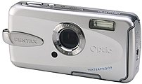 Pentax Optio W30 19275 7.1 Megapixel Digital Camera 3x Optical 4x Digital Zoom 2.5 inch LCD Display Silver